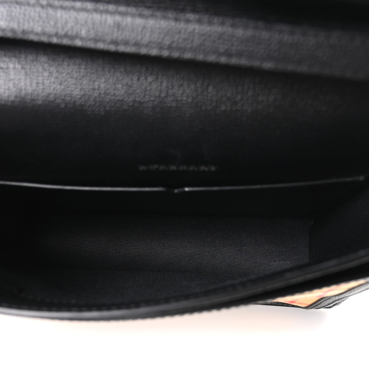Burberry Grainy Calfskin Vintage Check Small Macken Crossbody Bag Black 5 of 10