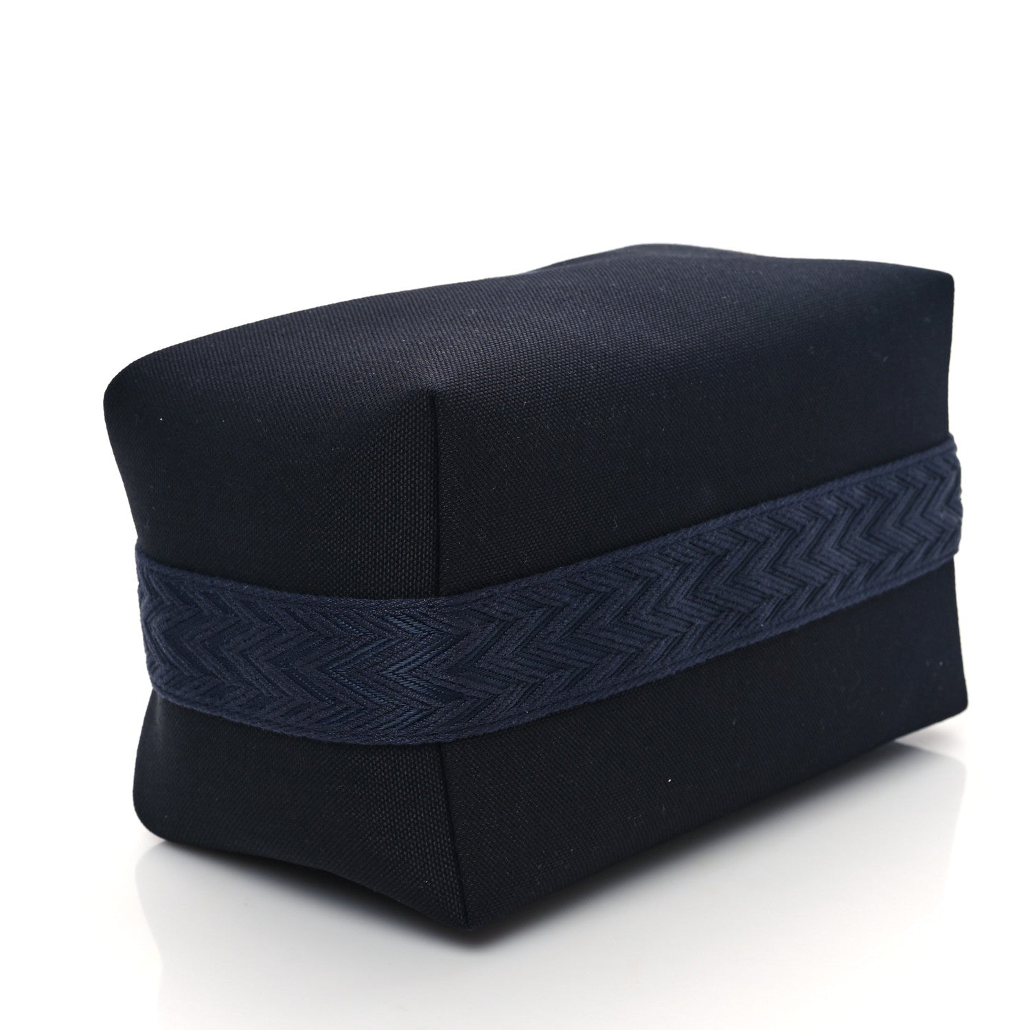 Hermes Canvas Large Bride-A-Brac Pouch Bleu Nuit 4 of 10