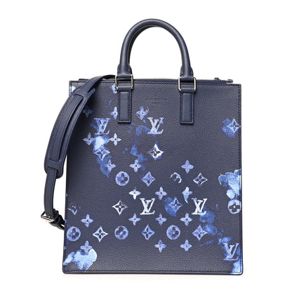 Louis Vuitton Monogram Ink Watercolor Sac Plat Zippé Blue 1 of 10