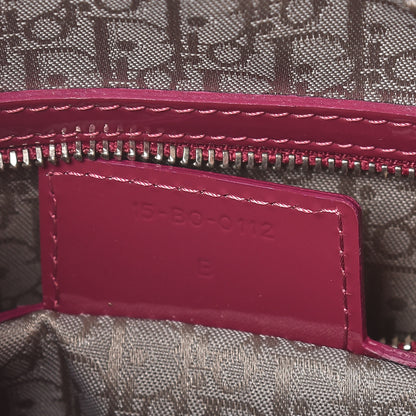 Christian Dior Patent Cannage Large Lady Dior Dark Pink 9 of 9