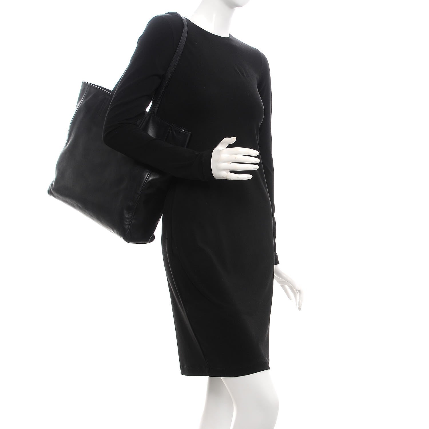 Miu Miu Vitello Soft Calf Tote Black 2 of 8