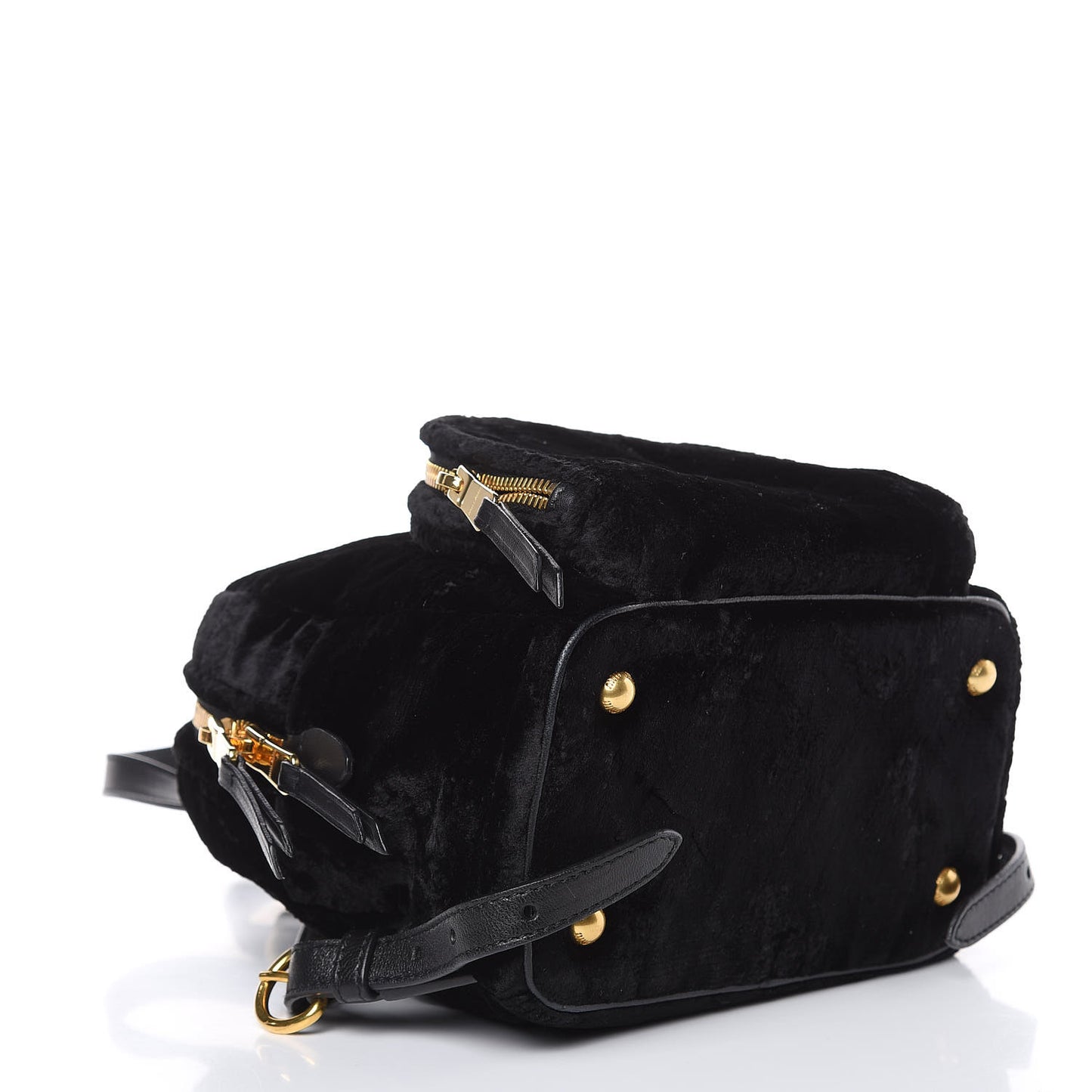 Velluto Froisse Backpack Black