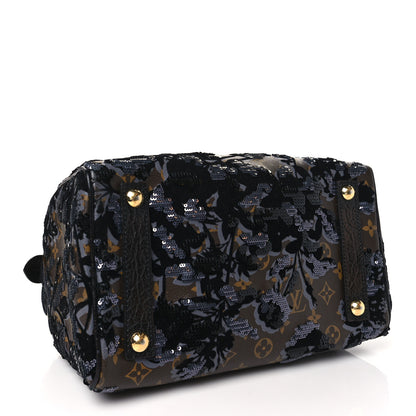 Louis Vuitton Monogram Fleur De Jais Sequins Speedy 30 4 of 11