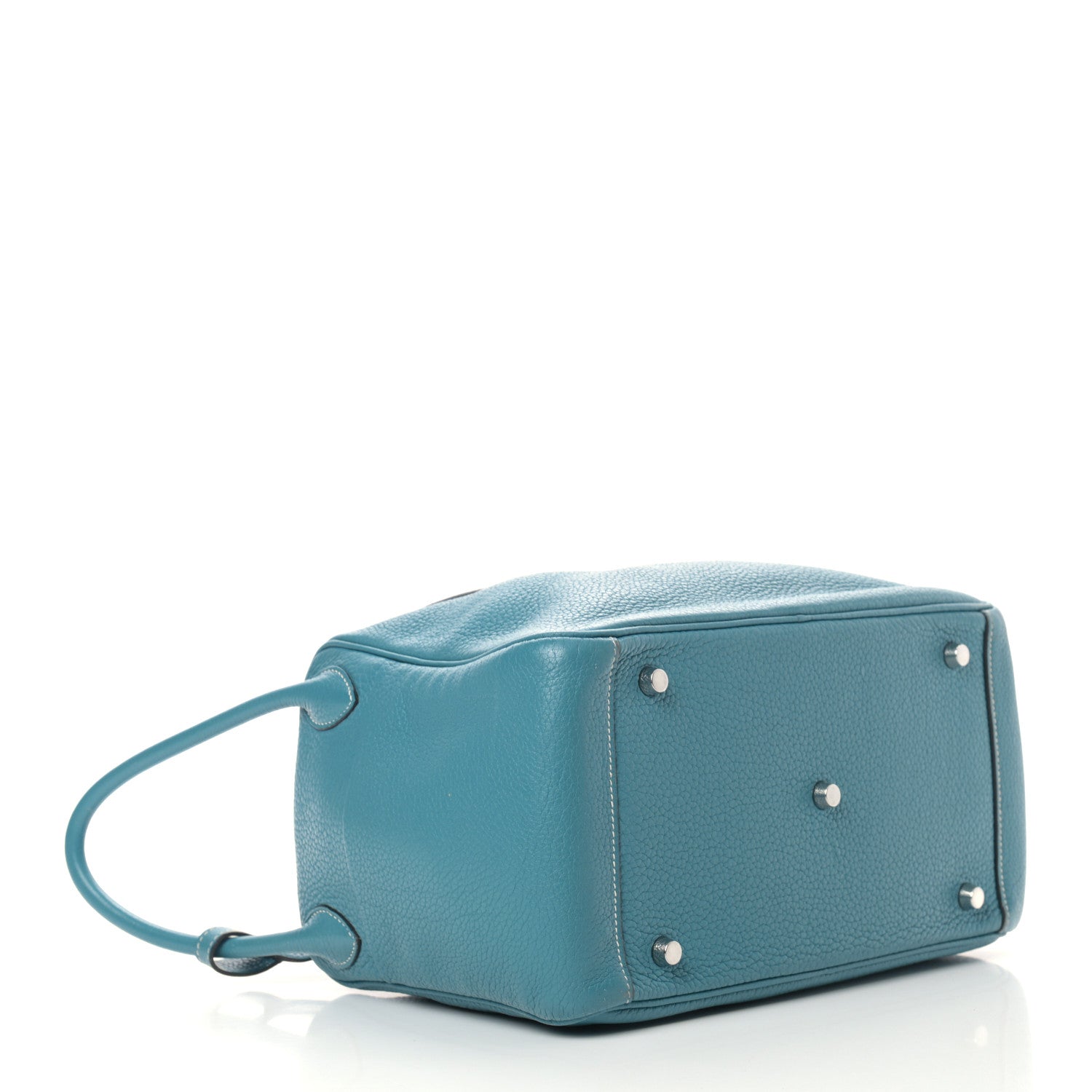 Hermes Taurillon Clemence Lindy 30 Blue Jean 4 of 15