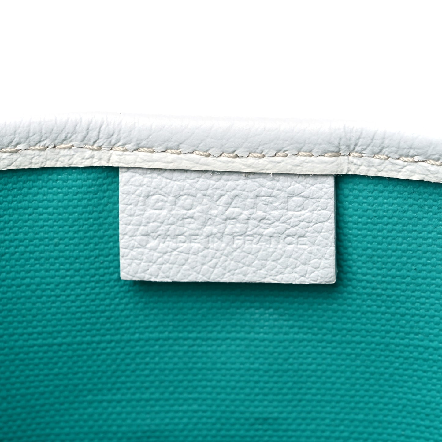 Goyardine Poitiers Tote White Opaline