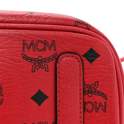 MCM Visetos Medium Liz Reversible Shopper Tote Ruby Red 31 of 31