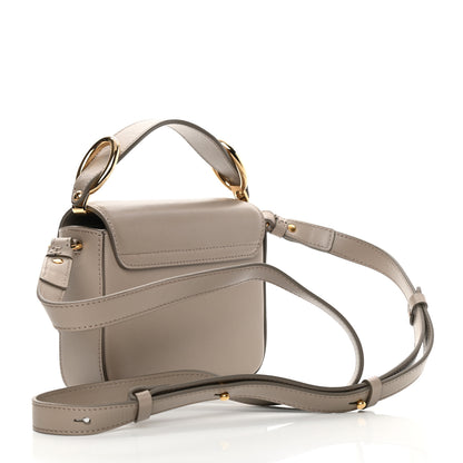 Chloe Shiny Calfskin Suede Mini C Double Carry Motty Grey 3 of 11