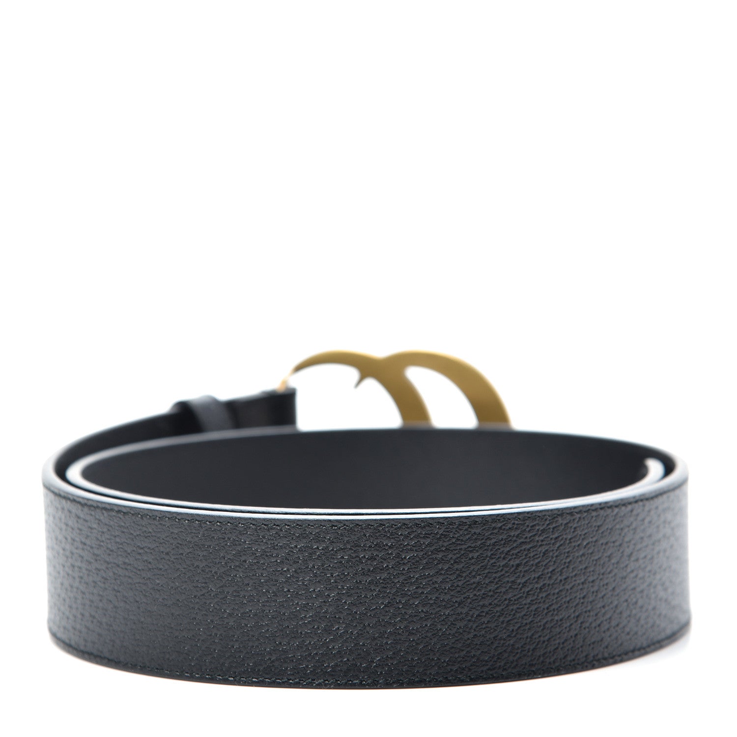 Gucci Textured Calfskin Double G 40mm Belt 75 30 Black 2 of 5