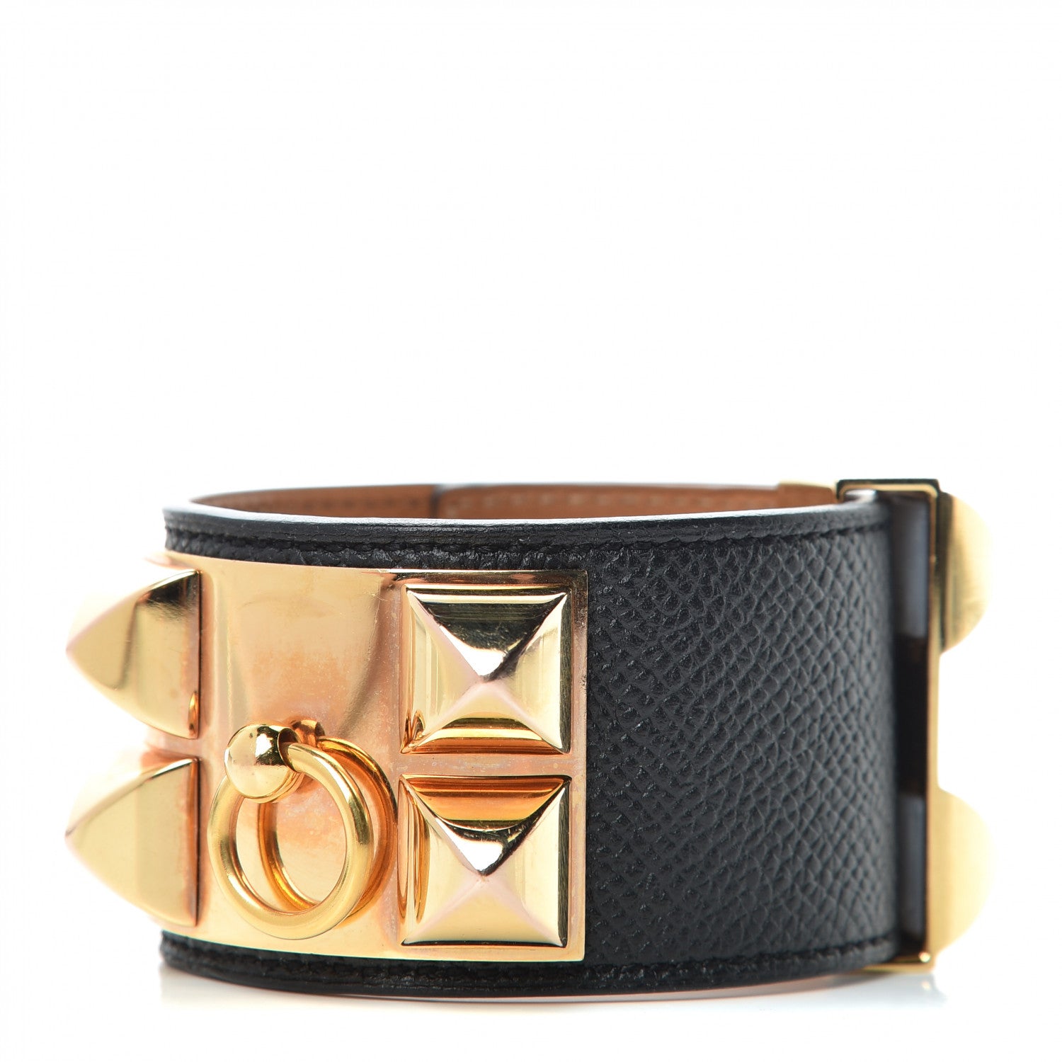 Hermes Epsom Collier de Chien CDC Bracelet S Black 1 of 8