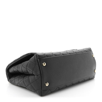 Chanel Caviar Quilted Small Coco Handle Flap Black 4 of 12