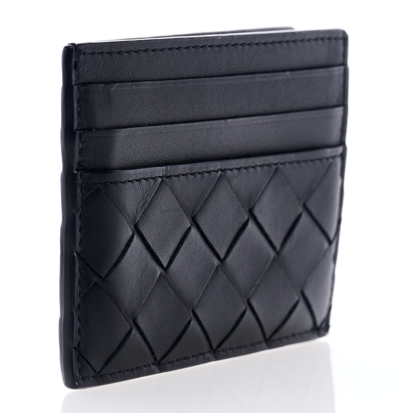 Nappa Intrecciato VN Card Case Black