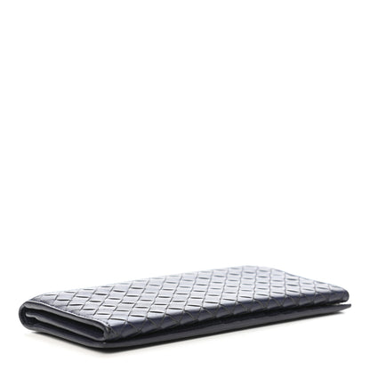 Bottega Veneta Nappa Intrecciato Long Bi-Fold Wallet Atlantic 3 of 7