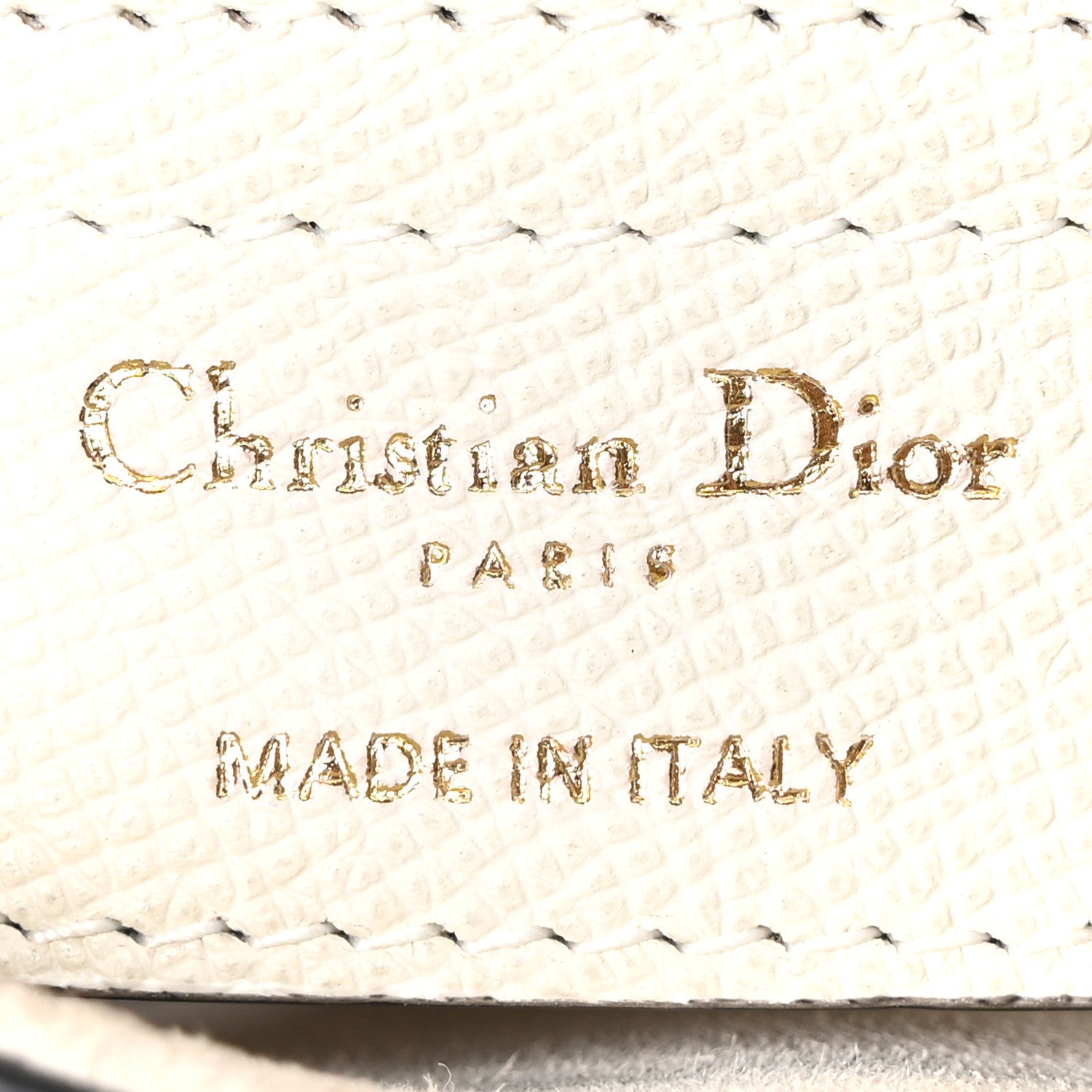Christian Dior Grained Calfskin Saddle Bag White 6 of 10