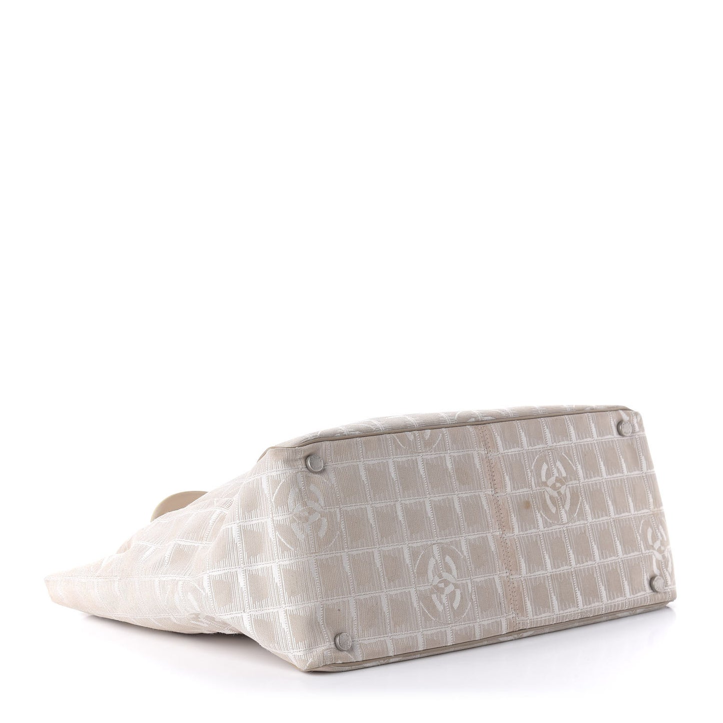 Nylon Medium Travel Tote Beige