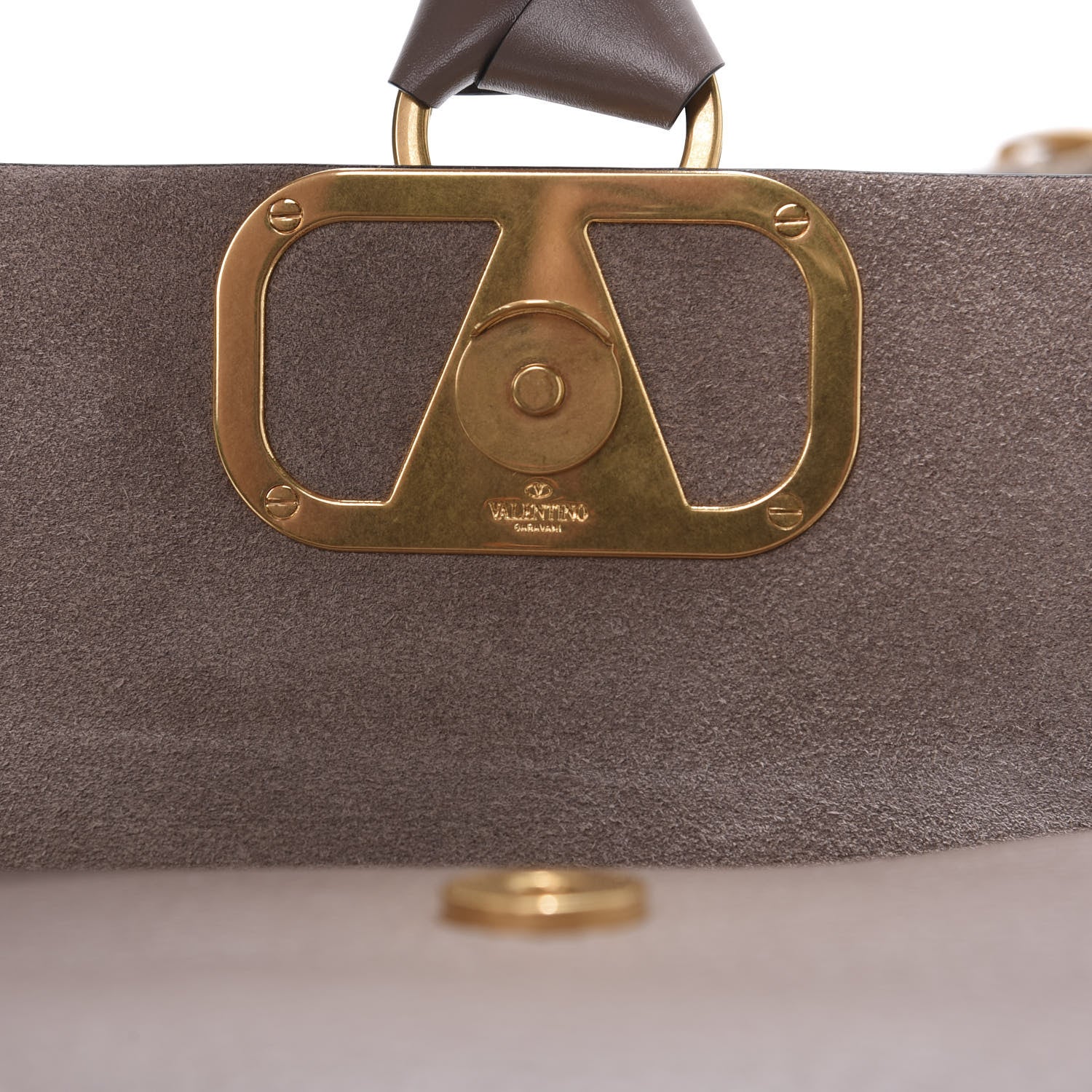 Valentino Garavani Grainy Calfskin Mini Vring Shoulder Bag Clay 7 of 11