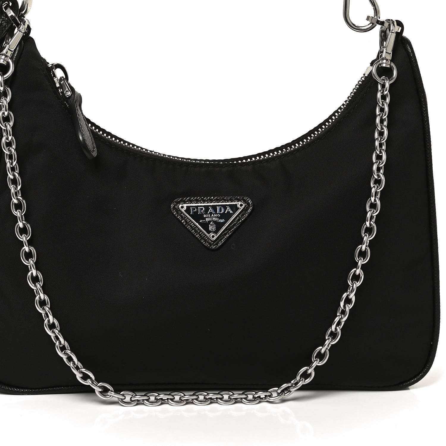 Prada Nylon Re-Edition 2005 Shoulder Bag Black 11 of 14