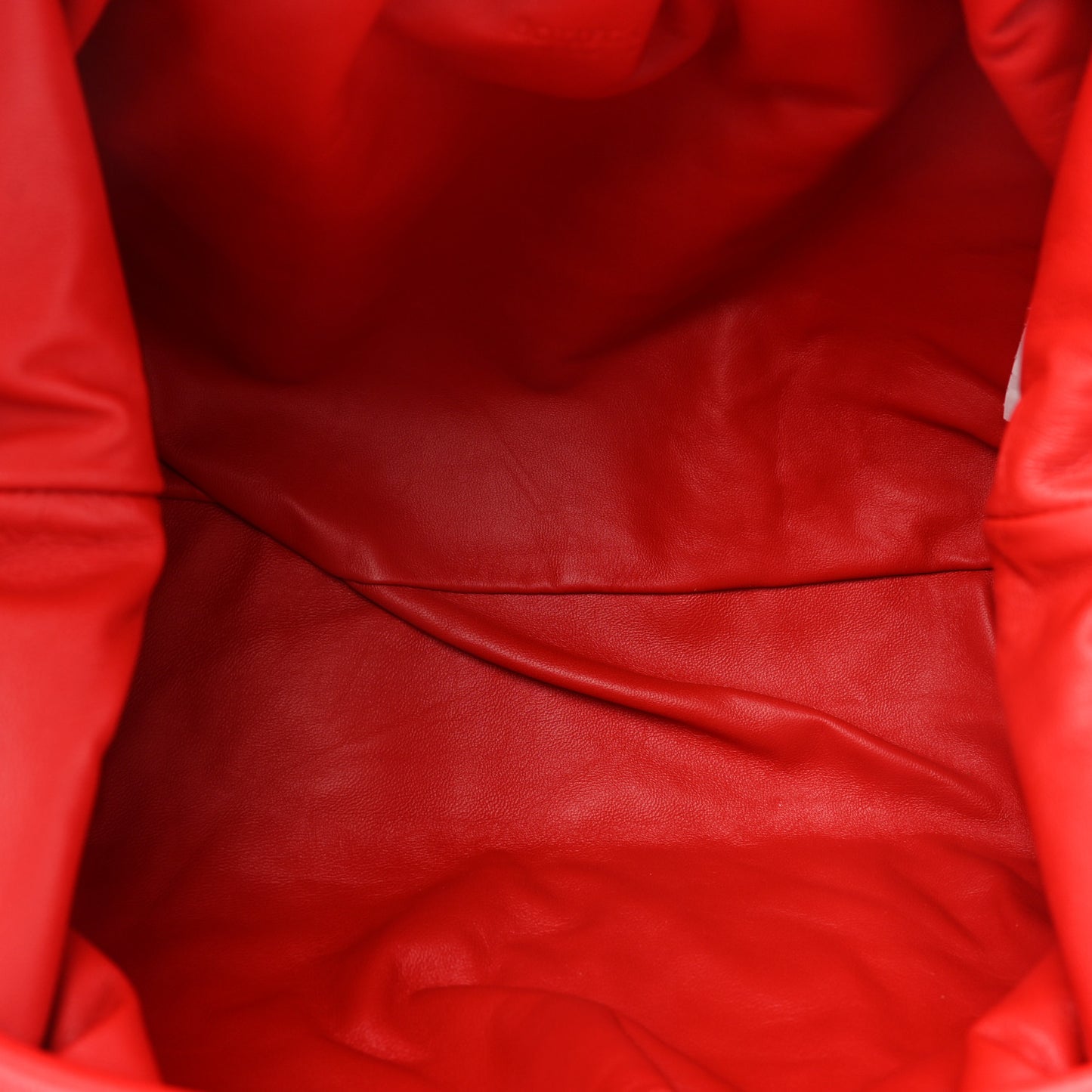 Nappa Maxi Intreccio The Pouch Oversized Clutch Red
