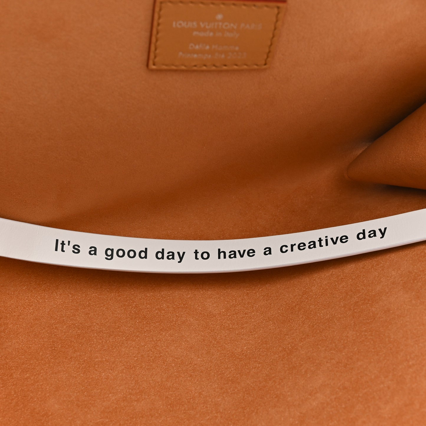 Calfskin Monogram Fortune Cookie Pouch Purple