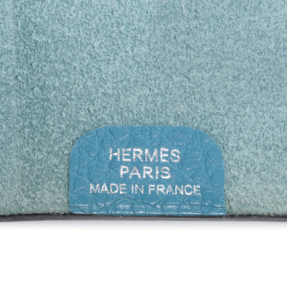Hermes Togo Ulysse Mini Notebook Cover Blue Jean 7 of 8