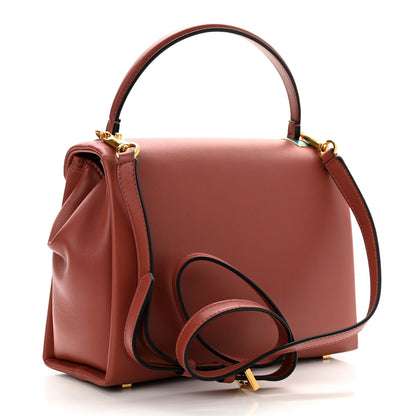 Valentino Garavani Nappa Small One Stud Top Handle Bag Gingerbread 3 of 10