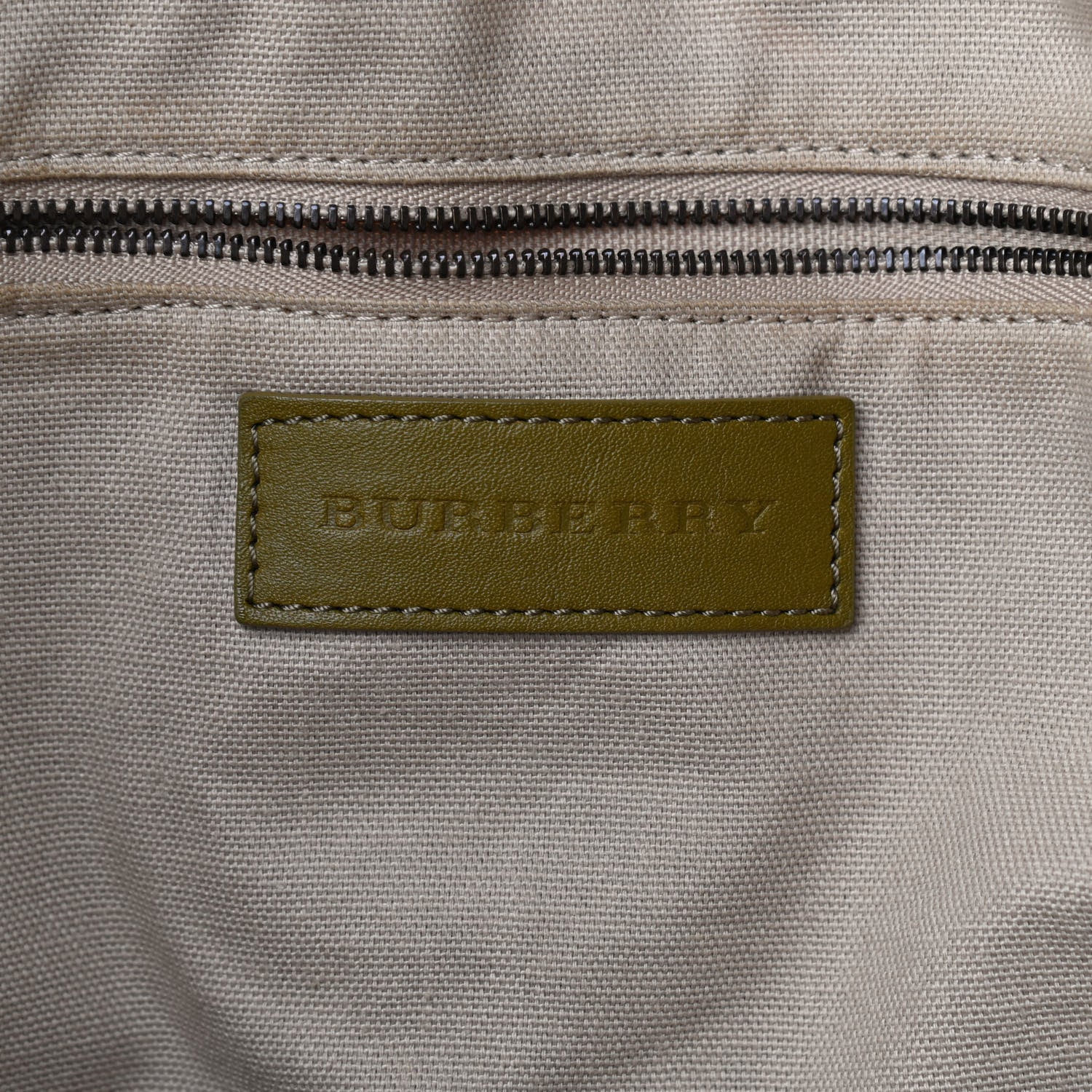 Burberry Nova Check Mega Stud Nickie Tote Green 6 of 14