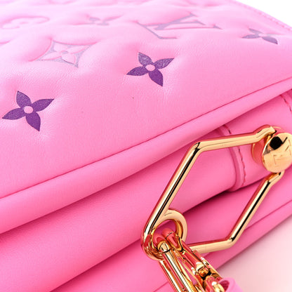 Louis Vuitton Lambskin Embossed Monogram Vuittamins Coussin PM Rose Violet 11 of 14