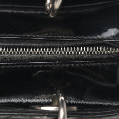 Christian Dior Patent Cannage Stitched Medium Lady Dior Black 11 of 15