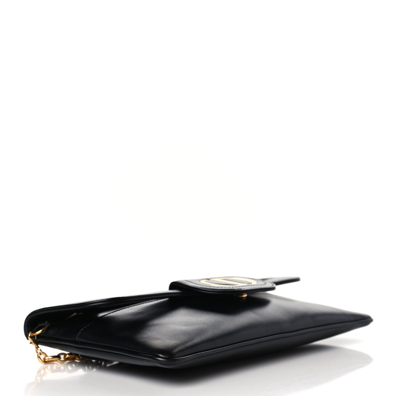 Christian Dior Smooth Calfskin Medium Diordouble Chain Bag Black 3 of 8