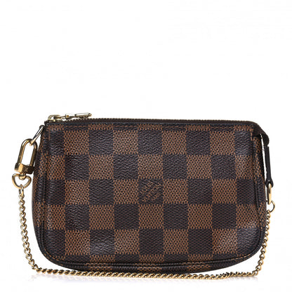 Louis Vuitton Damier Ebene Mini Pochette Accessories 1 of 9