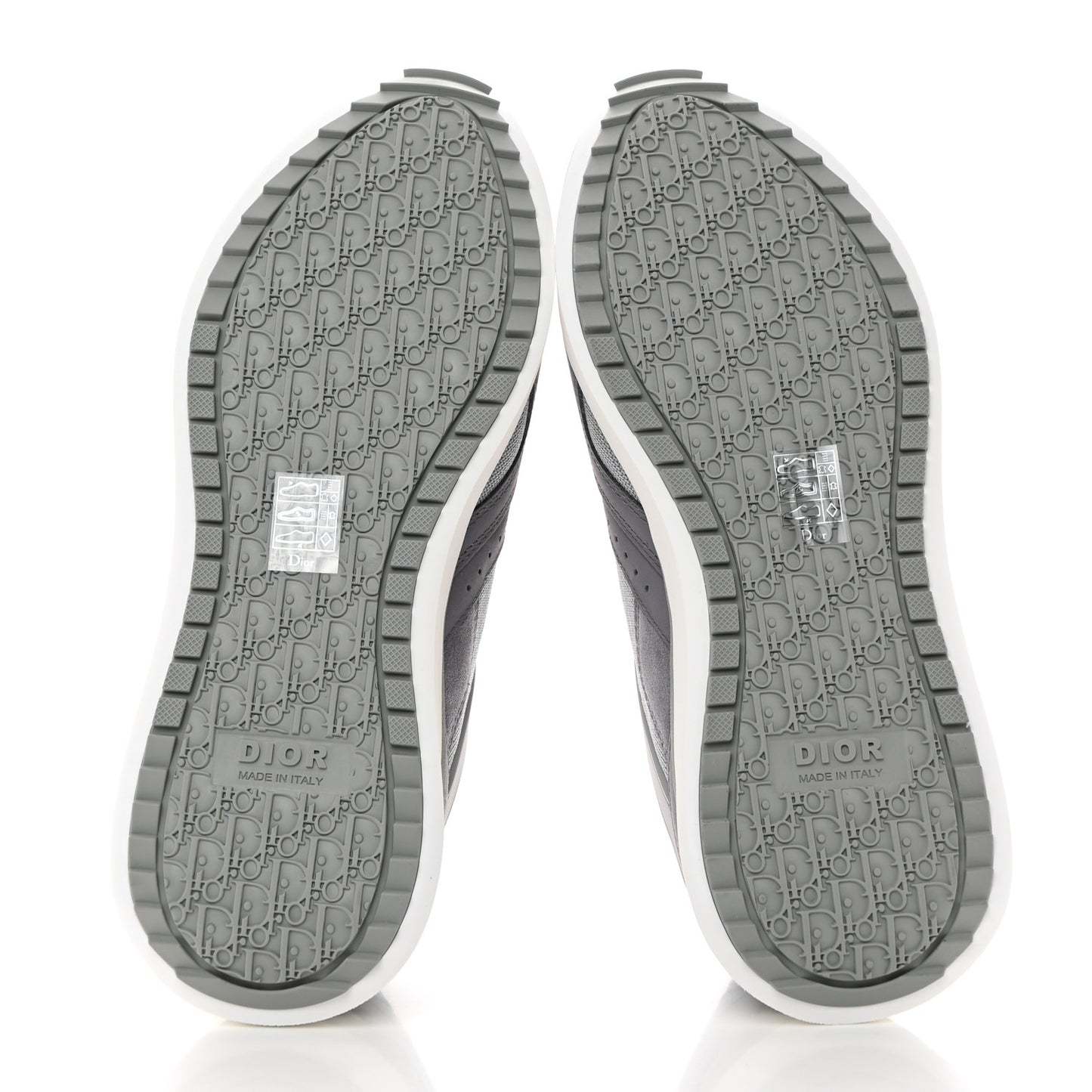 Technical Mesh Calfskin Mens B29 Sneakers 40 Grey
