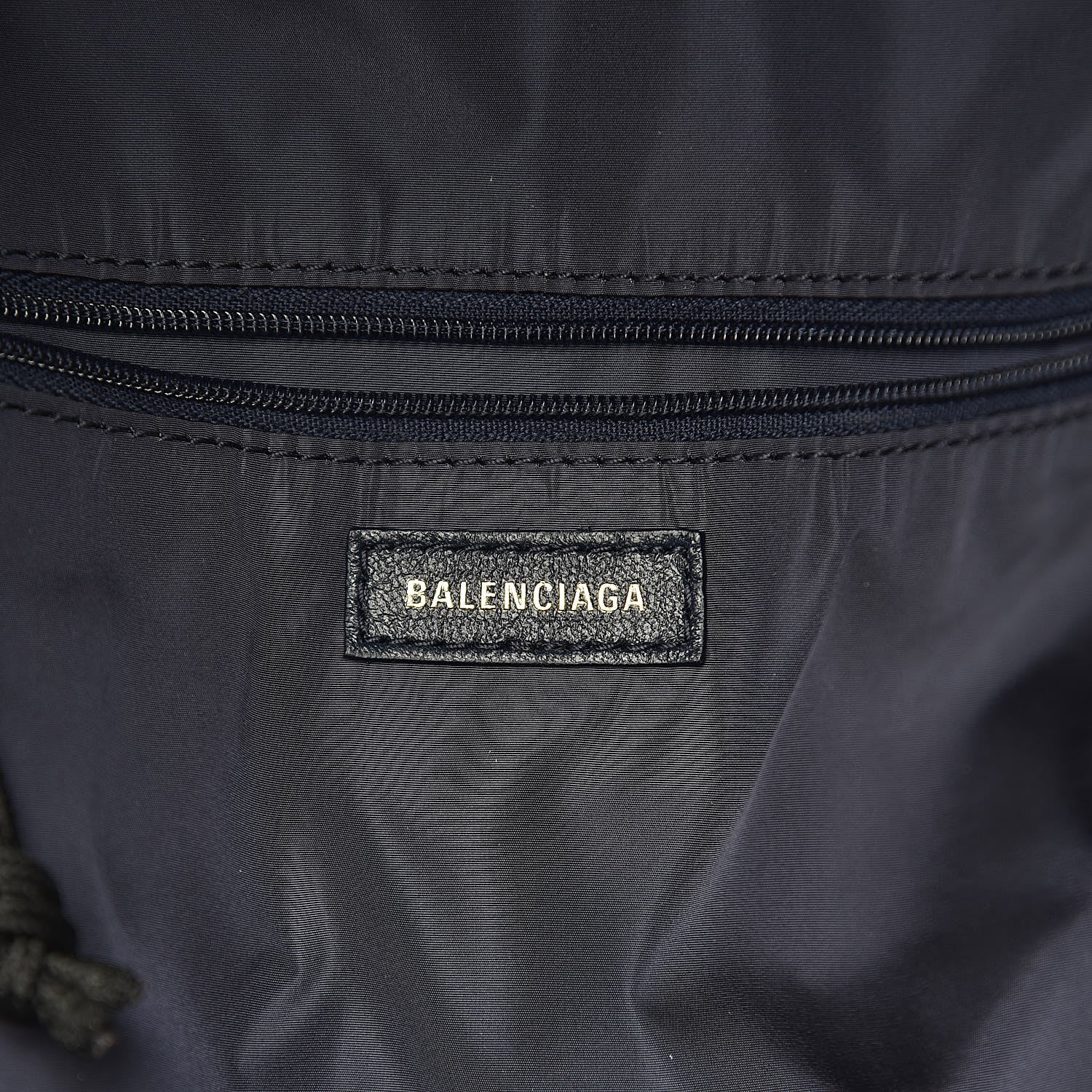 Balenciaga Sport Nylon Logo Embroidered Wheel Backpack Navy Blue Red 6 of 10