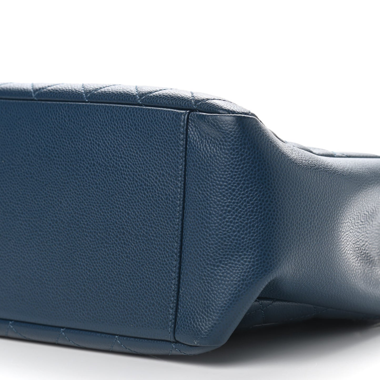 Caviar Quilted Grand Shopping Tote GST Dark Navy Blue