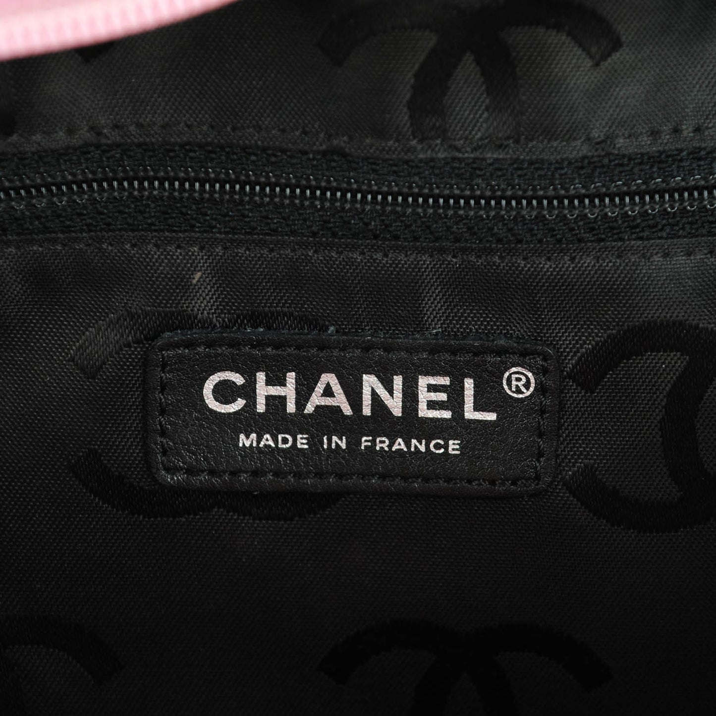 Calfskin Quilted Large Cambon Bowler Pink Black