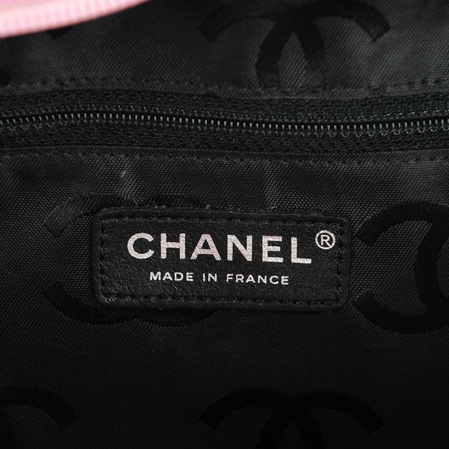 Chanel Calfskin Quilted Large Cambon Bowler Pink Black 8 of 9