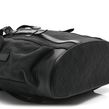 Louis Vuitton Taurillon Monogram Christopher MM Backpack Black 8 of 9