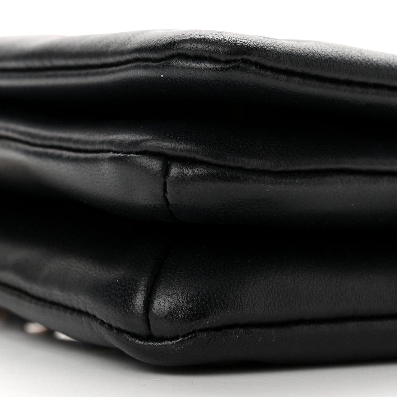 Louis Vuitton Lambskin Embossed Monogram Pochette Coussin Black 8 of 10