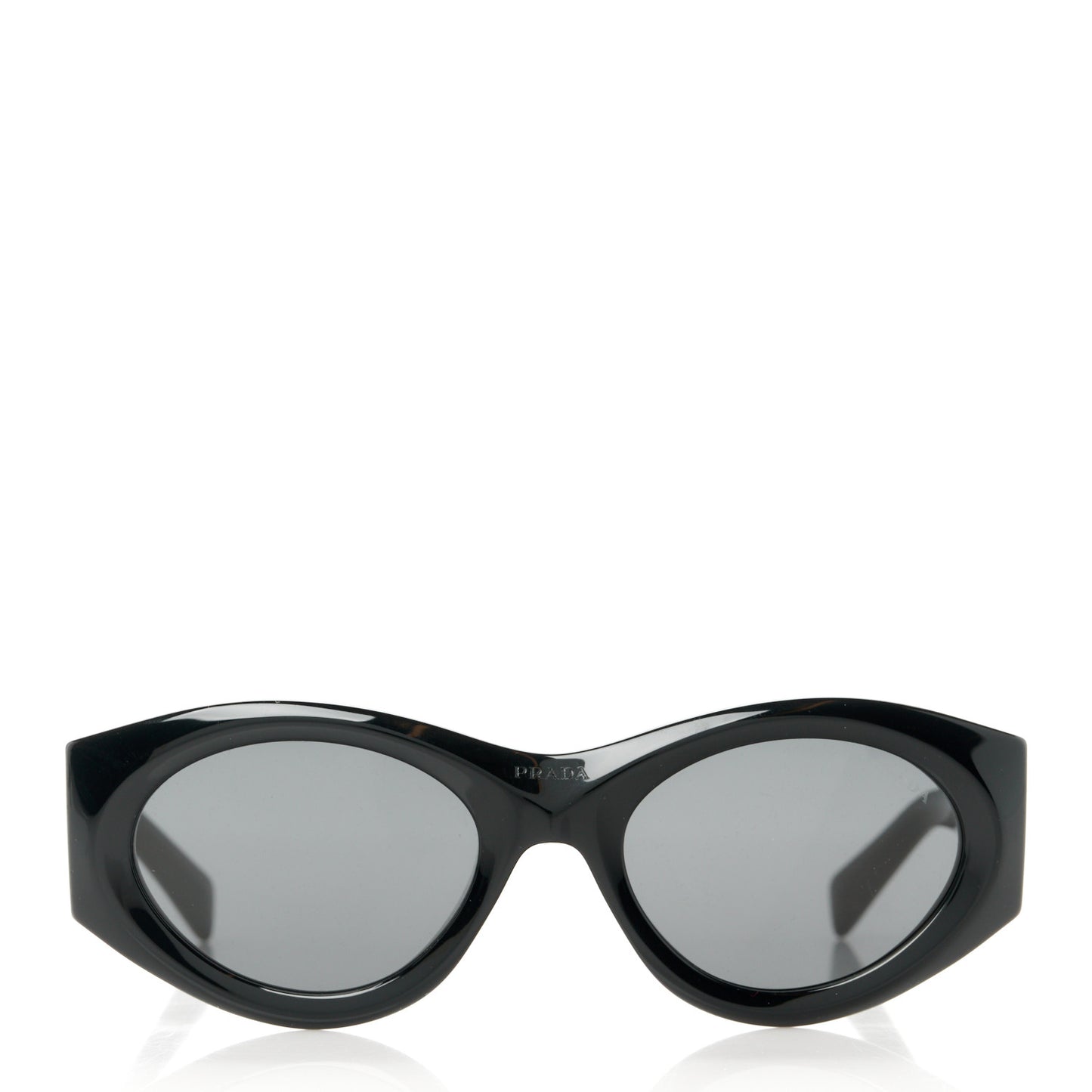 Acetate Oval Symbole Sunglasses SPR 20Z Black