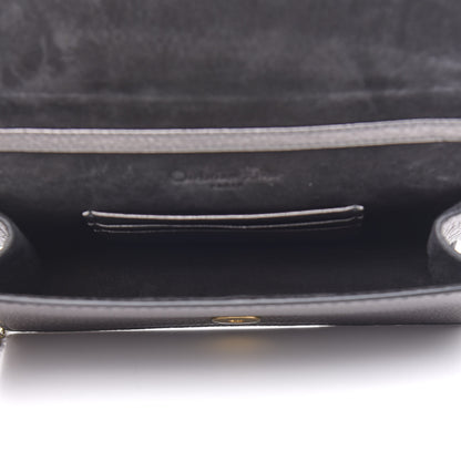 Christian Dior Metallic Grained Calfskin J'adior Clutch Gunmetal 6 of 10