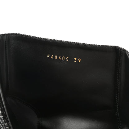 Balenciaga Wool Plaid Ankle Boots 39 Black 8 of 9