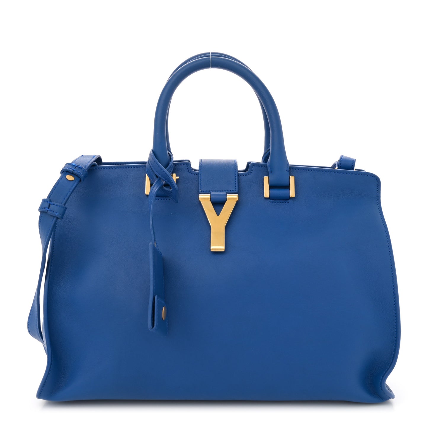 Calfskin Small Classic Y Cabas Royal Blue
