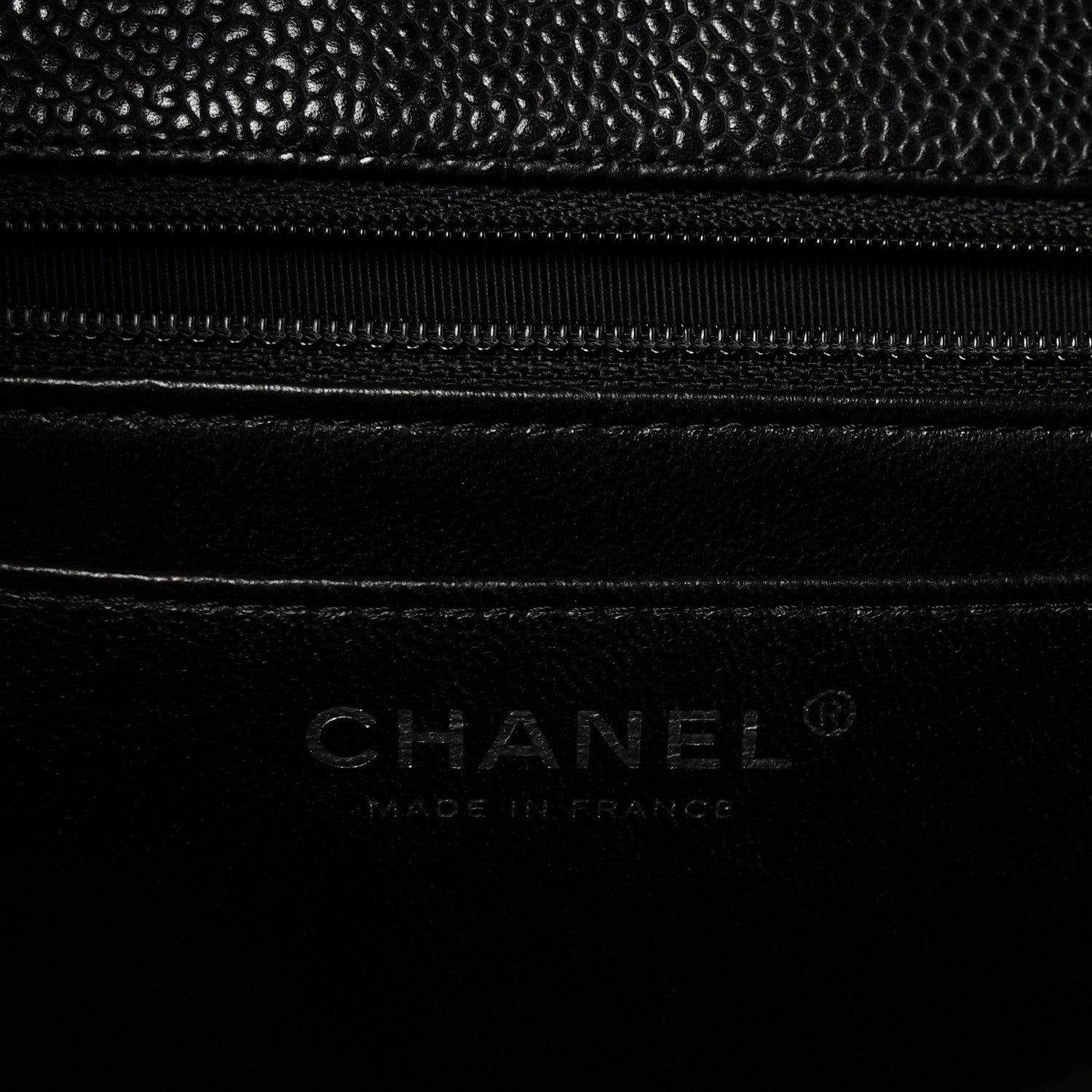 Chanel Caviar Quilted Jumbo Single Flap Black 5 of 9