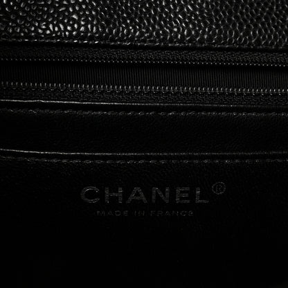 Chanel Caviar Quilted Jumbo Single Flap Black 5 of 9