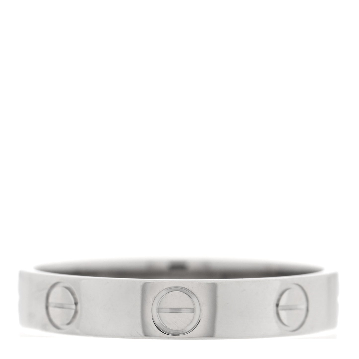 Platinum 3.5mm LOVE Wedding Band Ring 55 7.25