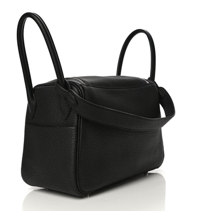 Hermes Taurillon Clemence Lindy 26 Black 3 of 10