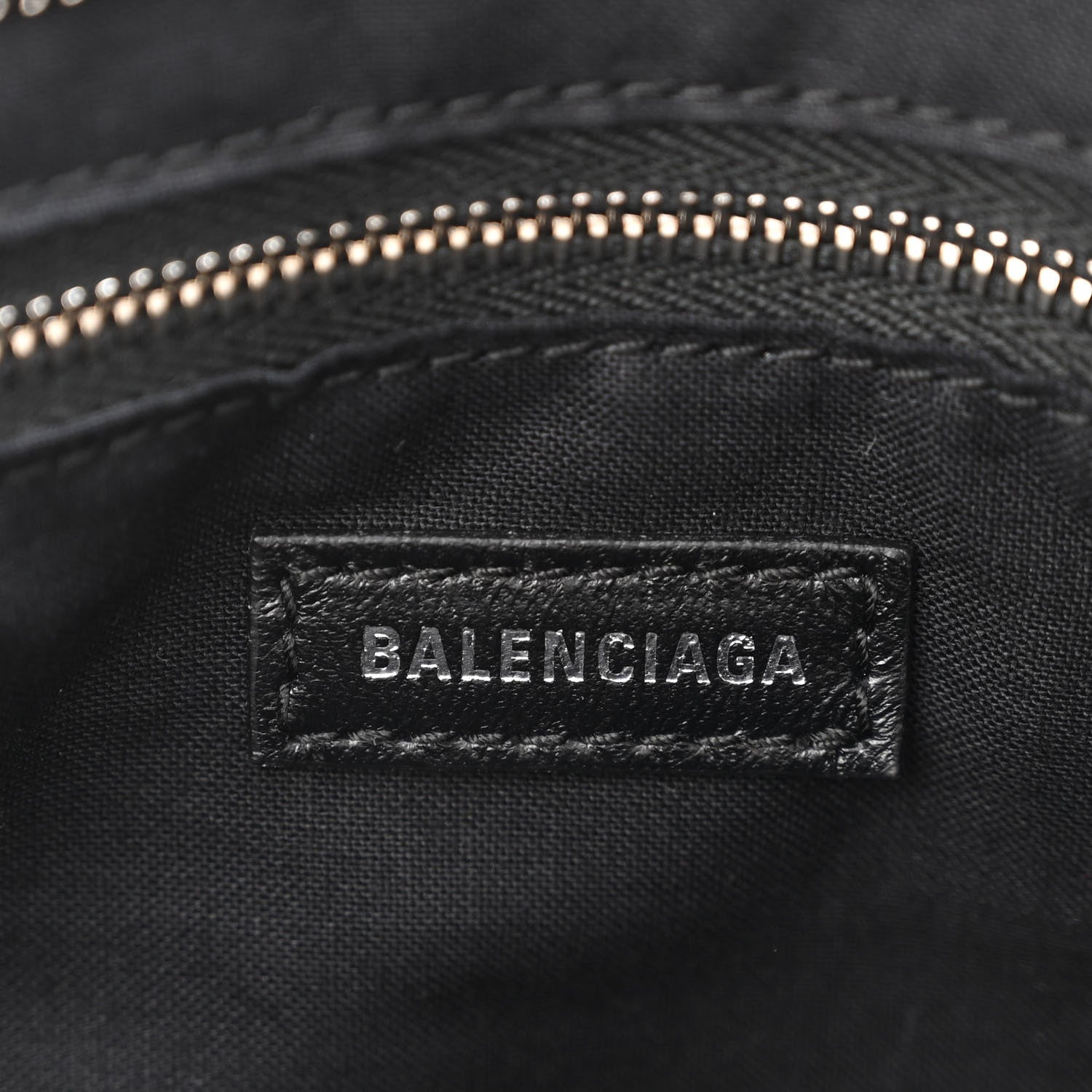 Balenciaga Matte Supple Lambskin Crocodile Embossed Classic Silver Hardware S City White 6 of 10