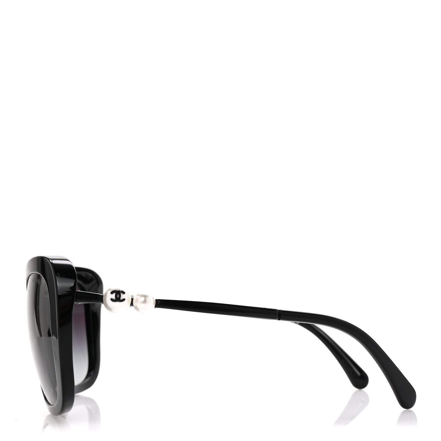 Chanel Acetate Polarized Butterfly Winter Pearl Sunglasses 5339-H-A Black 3 of 8