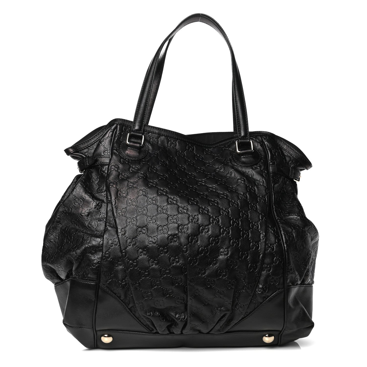 Gucci Guccissima Full Moon Tote Black 1 of 5
