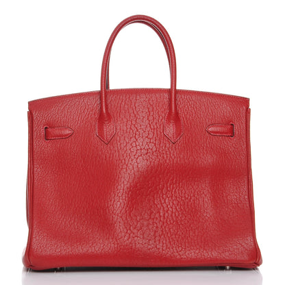Hermes Chevre de Coromandel Birkin 35 Rouge Vif 4 of 26