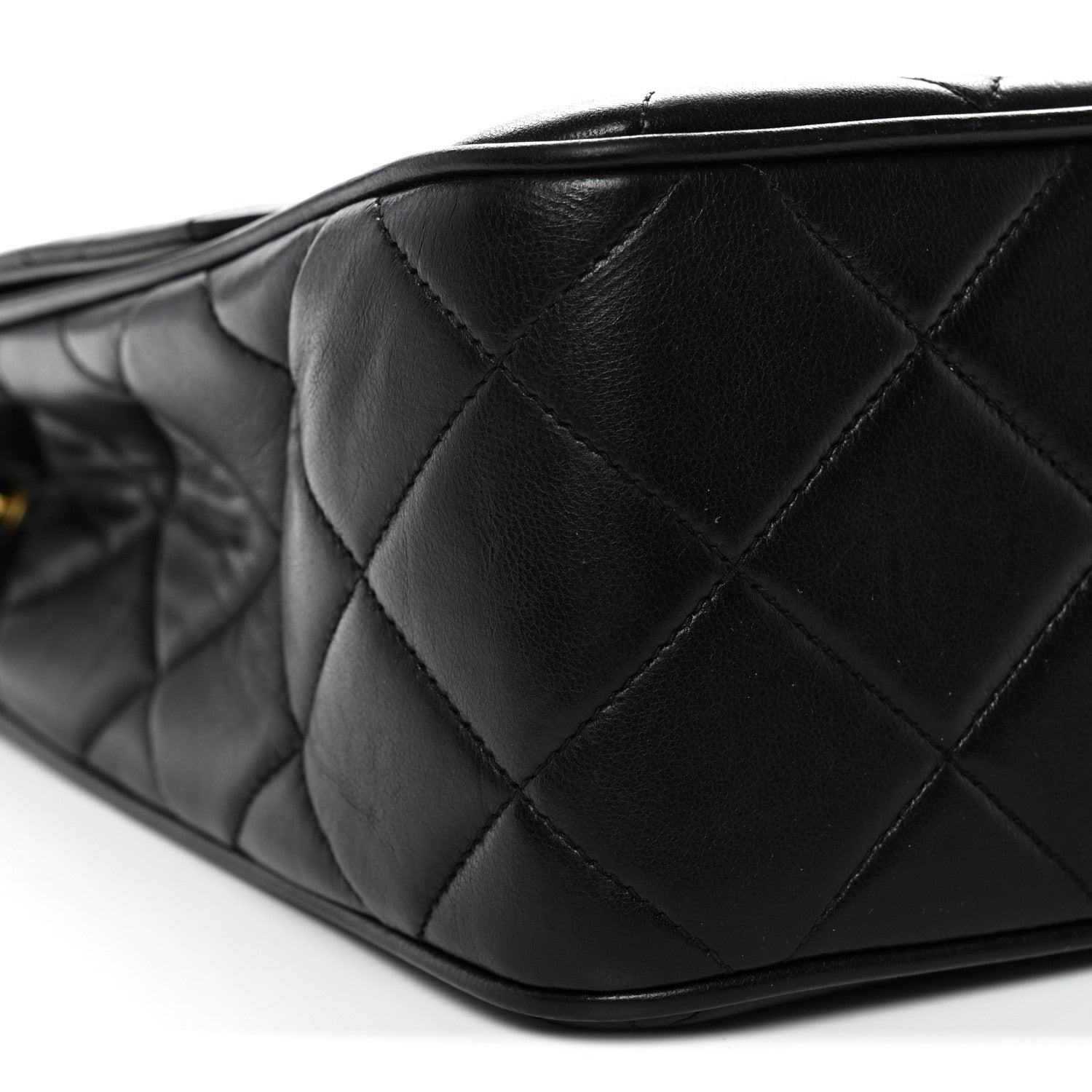 Chanel Lambskin Quilted Medium Single Flap Black 9 of 11
