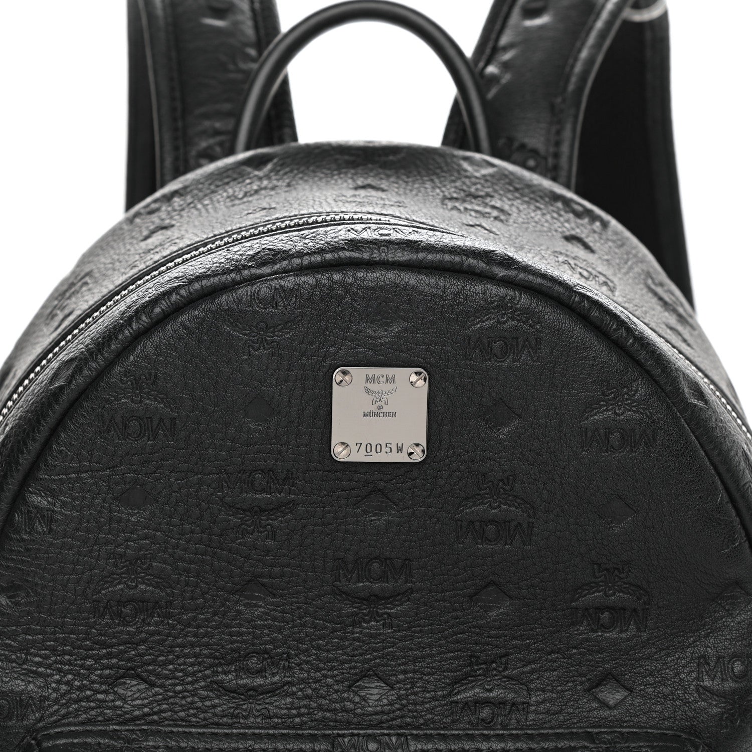 MCM Calfskin Ottomar Small Stark Backpack Black 8 of 10
